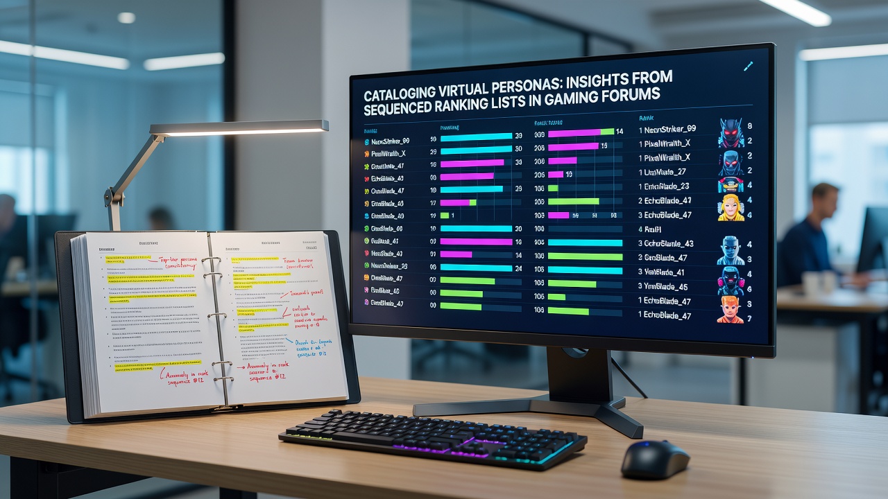 Detailed view of gaming forum leaderboard entries with timestamps and persona statistics