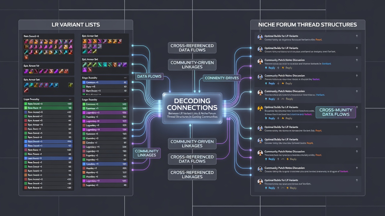Example of a structured gaming forum thread displaying LR variant list integrations