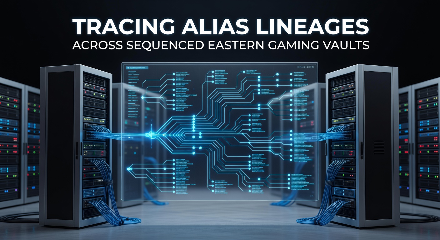 Sequenced eastern gaming vault interface displaying numbered alias records and lineage connections