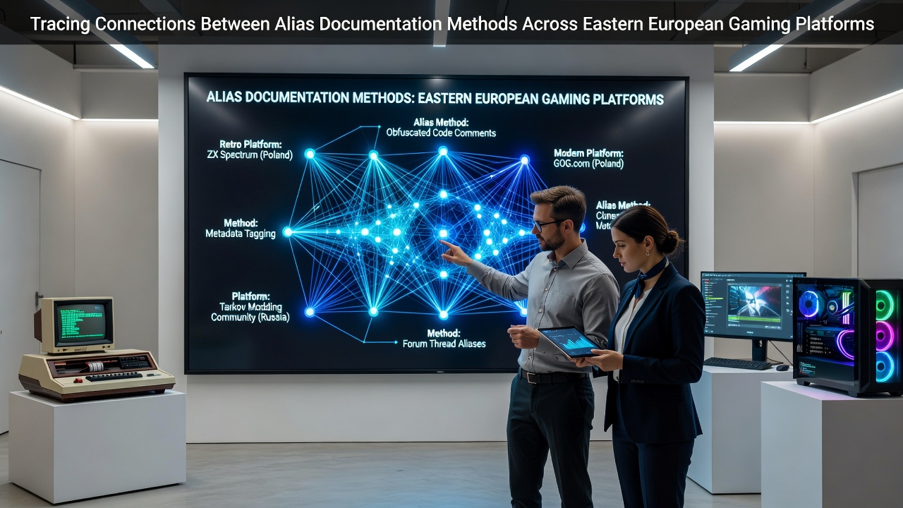Eastern European gaming servers displaying alias tracking interfaces and database logs