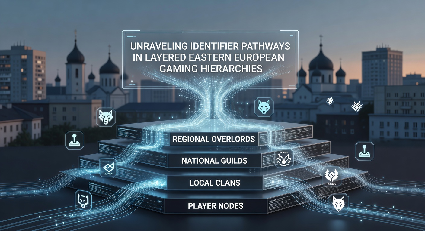 Visual representation of identifier flows across multiple Eastern European gaming network layers